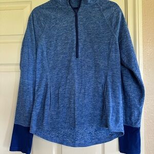 SO Heather Blue Zip-Up Sweater